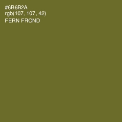 #6B6B2A - Fern Frond Color Image
